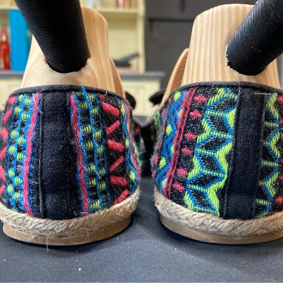 *DUNE HEAD OVER HEELS* Ladies CANVAS ESPADRILLE BALLET FLATS Multi UK6 RRP£45 - Picture 12 of 13